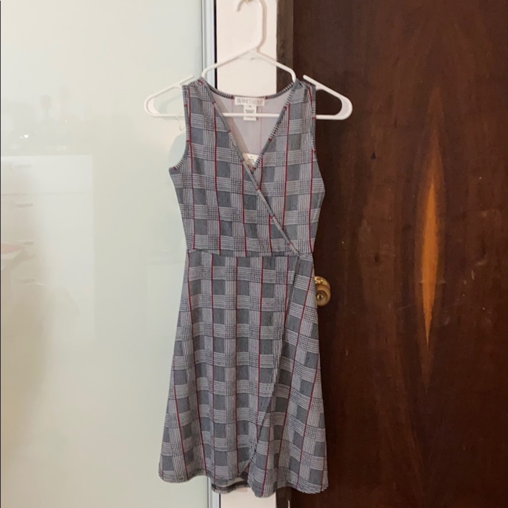 plaid short dress